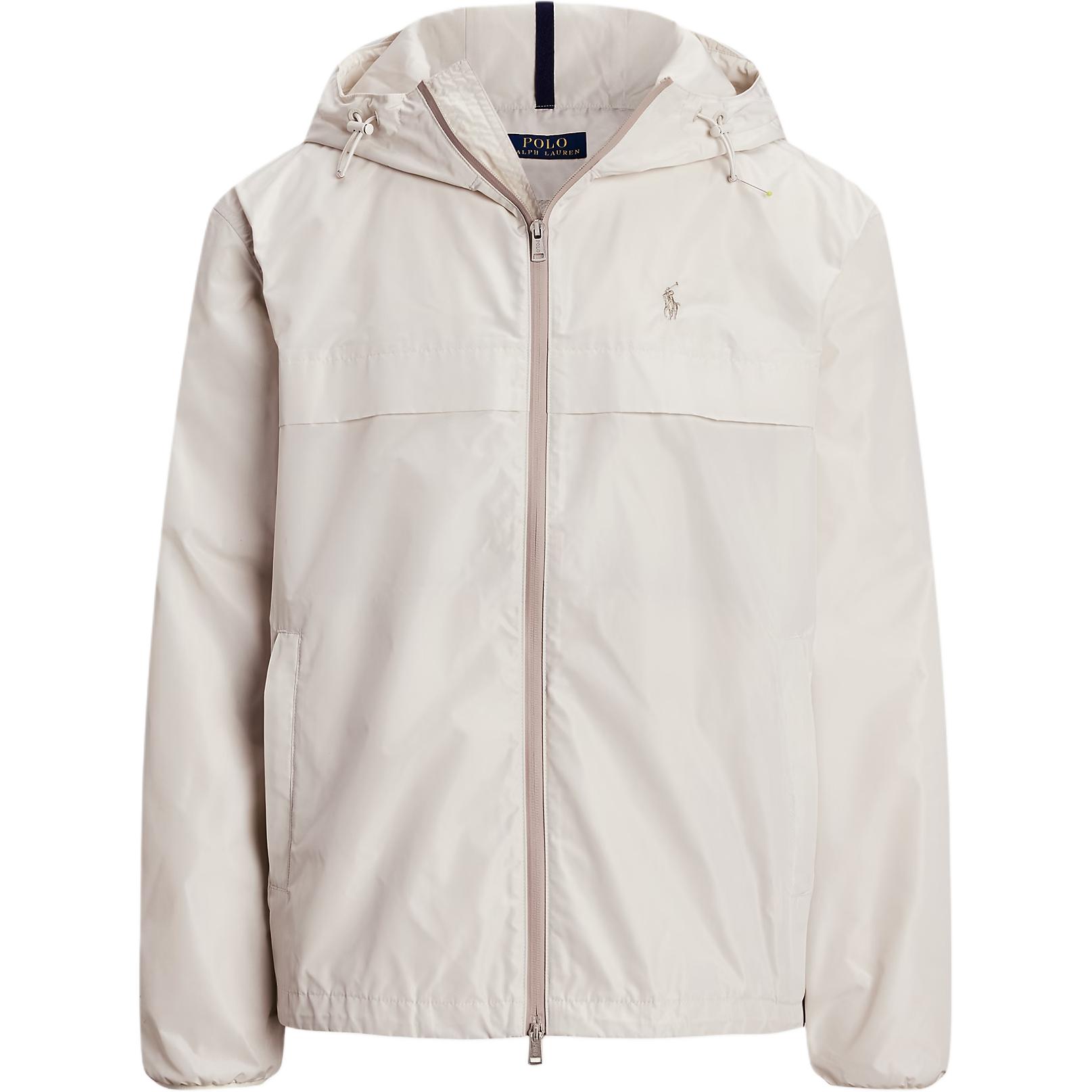 

Куртка с капюшоном на молнии Polo Ralph Lauren с карманами на молнии Мужские куртки Белая 100035710 XXL