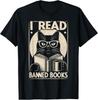 2025/I Read Banned Books Bookworm Cat Reading Book Reader Unisex T-Shirt Unisex T-Shirt