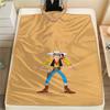 1PC Lucky Luke Print Flannel Blanket, High Quality Comfortable for All Seasons, Home Decor, Warmth and Comfort, Perfect for Christmas Gifts