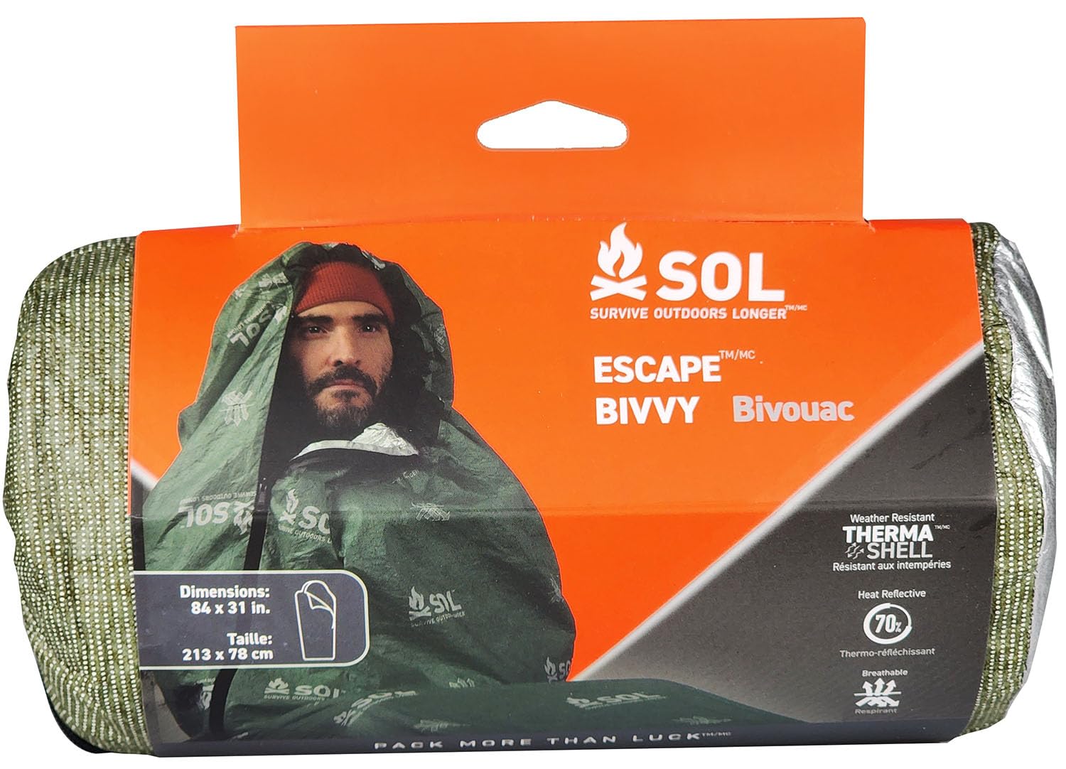 

Японский спальный мешок SOL New Escape Vivi OD Green Бивуак для предотвращения стихийных бедствий Аварийный запас Vivisack [Оригинальный продукт] Влагопроницаемый