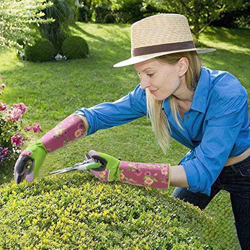 TARATI Gardening Gloves, Professional Garden Gloves for Cacti, Roses, and Rose Care, Pruning, Rose Thorn Protection, Wear-Resistant, Long Sleeve Glove