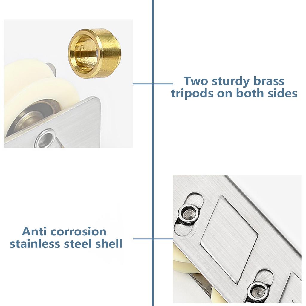 Upgrades Window Rollers Sliding Window Pulleys Steel/Nylon Window Glider Rollers Simple Installation for Sliding Doors