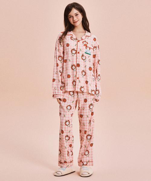

[SPAO] Ganadi Long Sleeve Pajamas_SPPPG23U05 [Shipped from Korea] 100% Authentic Red - XL