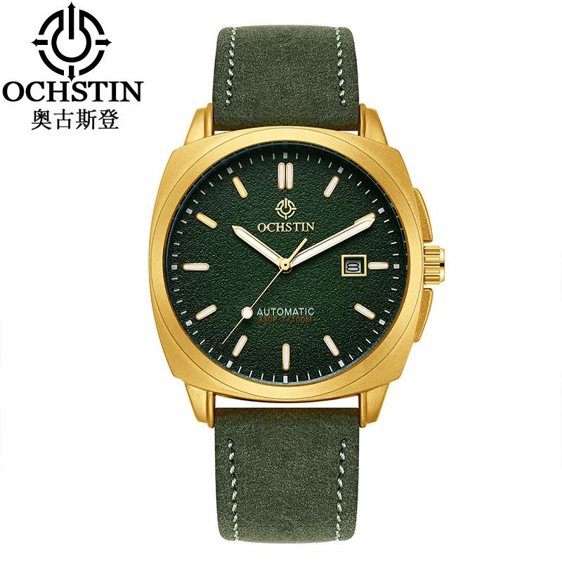 Augustine New Mechanical Watch Men's Cowhide Strap Luminous Automatic Mechanical Watch Casual Men's Watch
