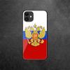 Pouzdro na telefon z tvrzeného skla Russian Flag pro iPhone Samsung Galaxy OnePlus Oppo Xiaomi Redmi Note SA 7 8 9 10 11 12 13 14 20 21 22 53 Pro Max Ultra