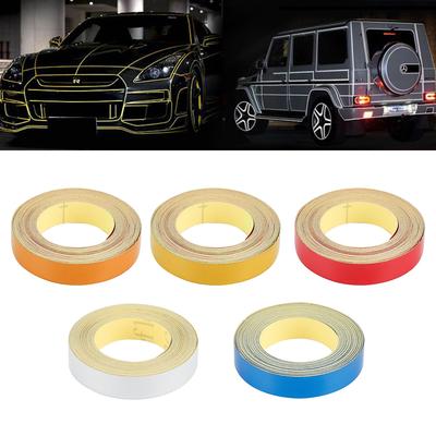 1cm*5m Car Reflective Tape Warning Safety Car Decoration Sticker Reflector Protective Strip Film Motorcycle Auto Stickers