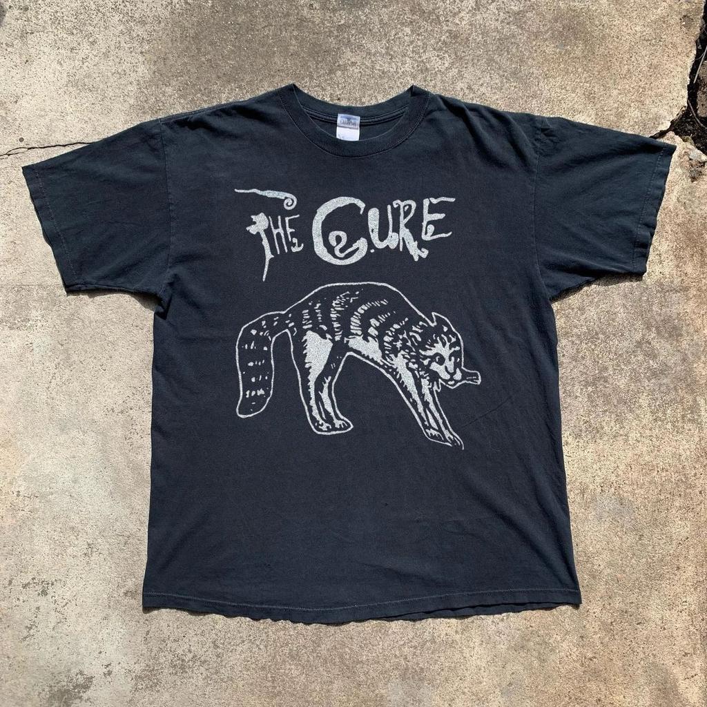 Rock Punk T Shirts Retro Band The Cure Graphic T Shirt Summer New Vintage Casual Loose Streetwear Print T-shirt Fans Gift Unisex