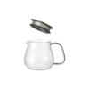 KINTO UNITEA One-Touch Teapot, 460ml, Heat-Resistant Glass, 8335