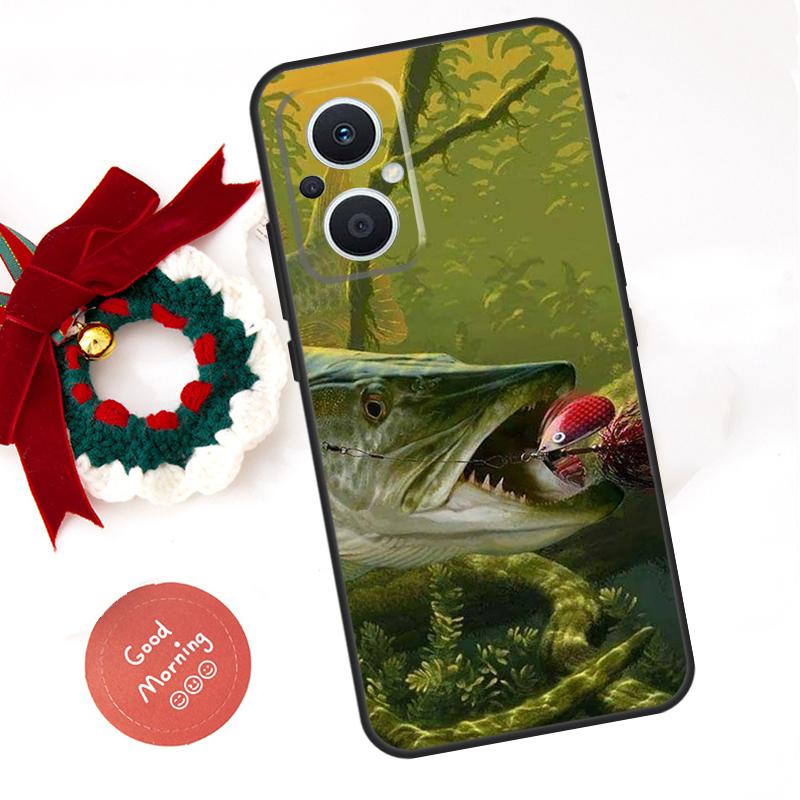 Art Fishing Lure Funda For OPPO Reno 8 Lite 10 11 12 13 14 Pro 11F 12F 13F 14F OPPO Find X8 X5 X6 X9 Pro Case