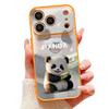 Magnetic For Magsafe Case For iPhone 17 Pro Max Lovely Baby Panda Pattern Skin Feeling Cover For iPhone 16 15 14 13 Pro Max
