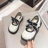 2024 New Girls Leather Shoes Simple Non-slip Bow Round-toe Versatile Soft Elegant Korean Style Kids Princess Loafers Soft Spring