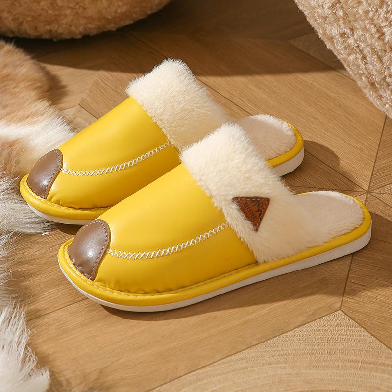 Bavlněné pantofle pro ženy na jaro, podzim a zimu, vhodné pro vnitřní použití, protiskluzové domácí, teplé domácí, párové, zimní plyšové pánské pantofle