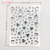 Bunter Herzform Diamant Edelstein Aufkleber 3D Gesicht Strass Tattoo Lidschatten Aufkleber für Festival Party Bühne Körper Make-up Bling