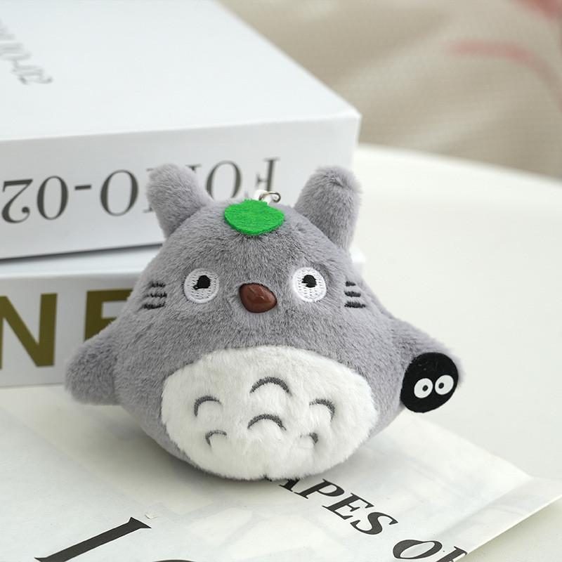 Adorable Plush Cat Keychain Cute Cartoon Toy With Soft Pp Cotton Filling серый