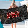 Slayer Heavy Metal Band Music Bath Towel Microfiber Soft Water Absorbing Breathable For Girl Kids Decorative Cartoon
