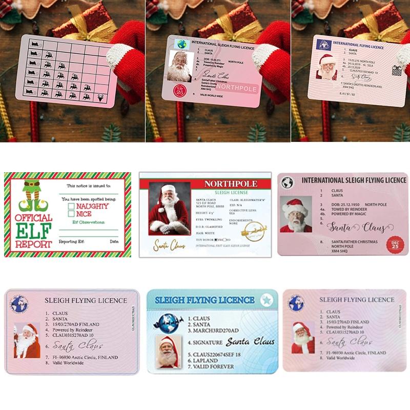 Claus Lost Santa Driving Flying Licence Father Christmas Eve Keepsake Box Xmas