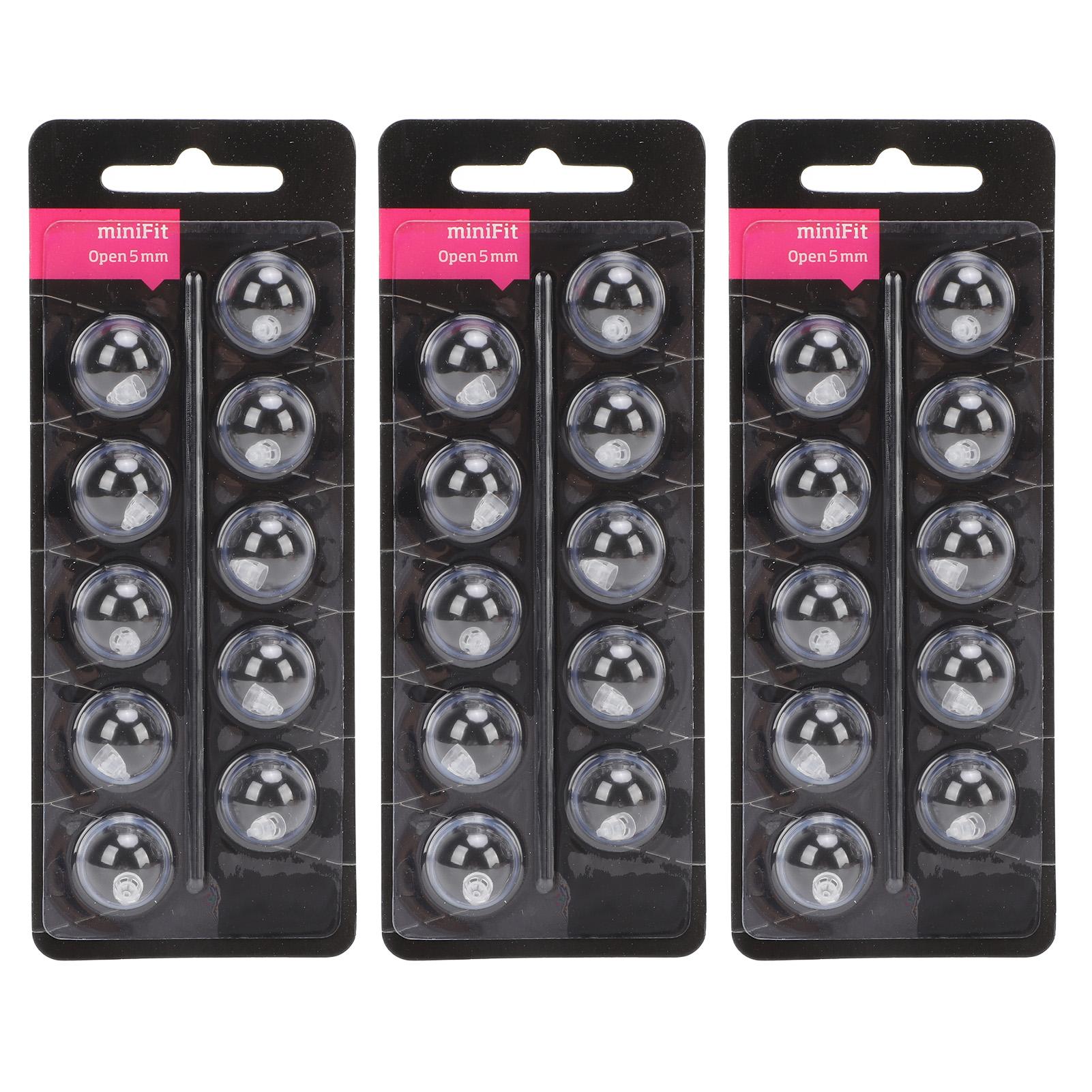 

30 шт. сменные купола для звуковых устройств MiniFit Double Vent Single Layer Anti Static Silicone Open Do 5mm