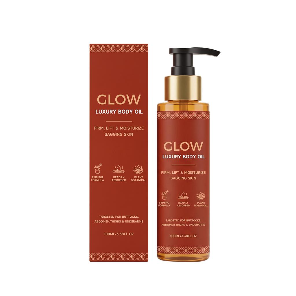 Glow Body Oil Lightweight Nourishing Skin Oil for Smooth Radiant Skin Quick Absorbing Non-Greasy Hydrating Body Essence Travel Size