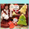 Santa Plush Figure Soft Toy For Kid Bedroom Decor And Christmas Gift
