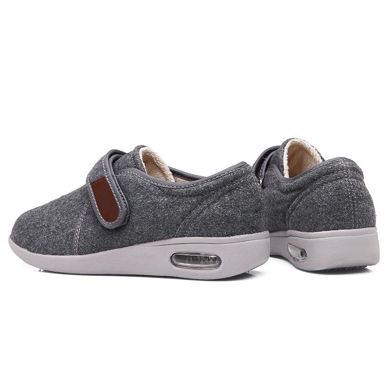 Herbst- und Winter-Herrenschuhe mit Klettverschluss, warme Herrenschuhe zum Gehen