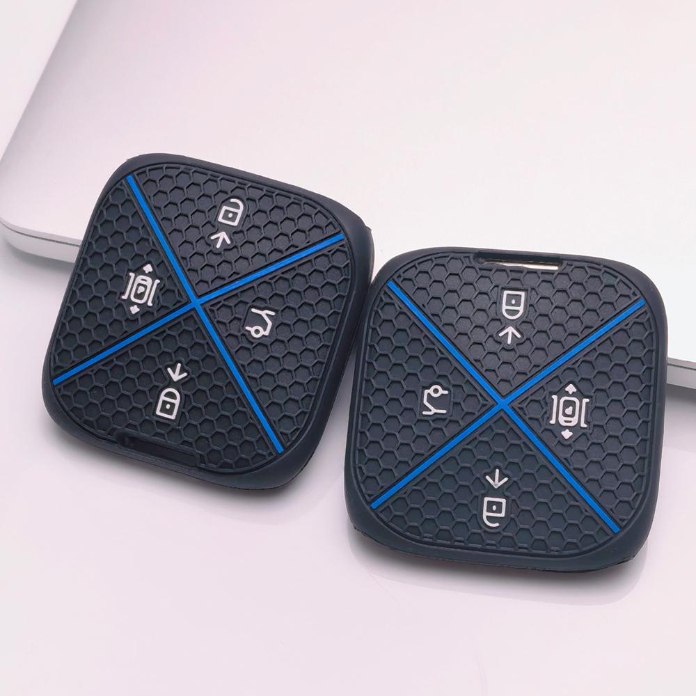 Silicone Remote Key Cover for Zeekr Zeekr 001 Zeekr 009 Zeekr X Zeekr 007 Honeycomb Texture Shockproof Car Remote Key Sleeve Non Slip Grip