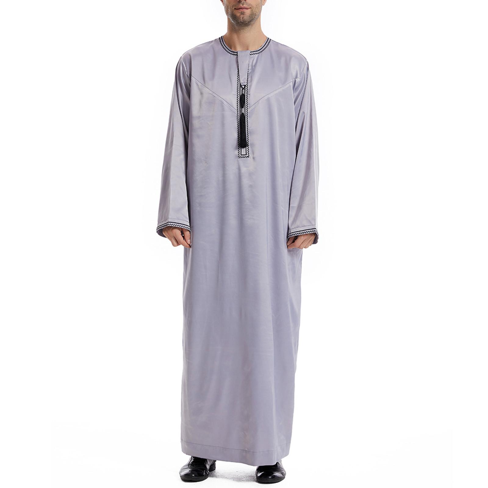 

Дизайнерская весенне-летняя мужская повседневная однотонная рубашка с длинным рукавом, свободный халат с круглым вырезом XXL серый