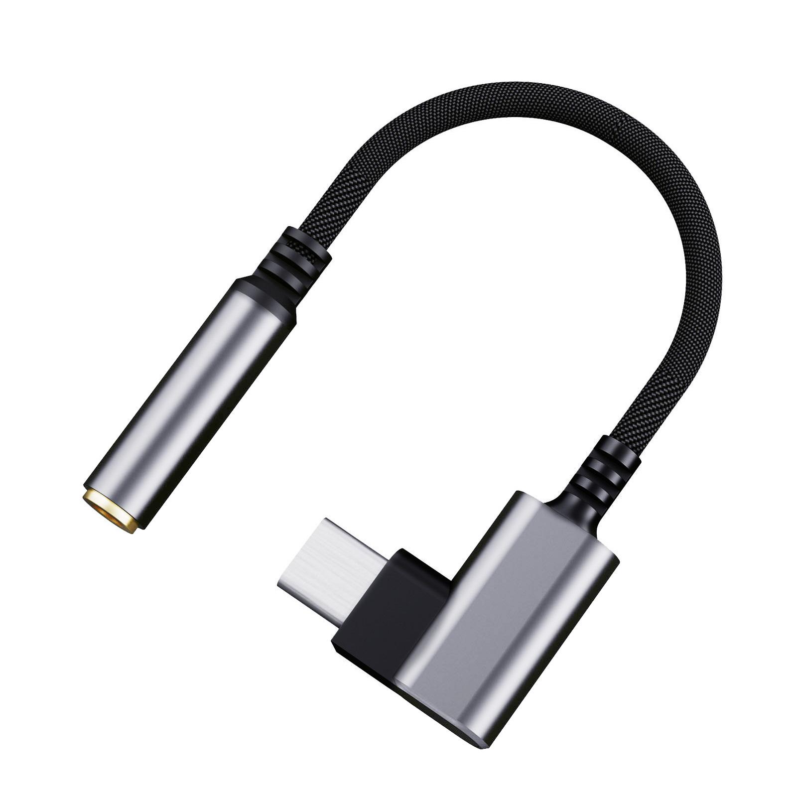 

Кабель-переходник USB C на 3,5 мм Разъем USB Type C на 3,5 мм Провод-адаптер Кабель-переходник для наушников Наслаждайтесь чистым звуком в путешествии чёрный