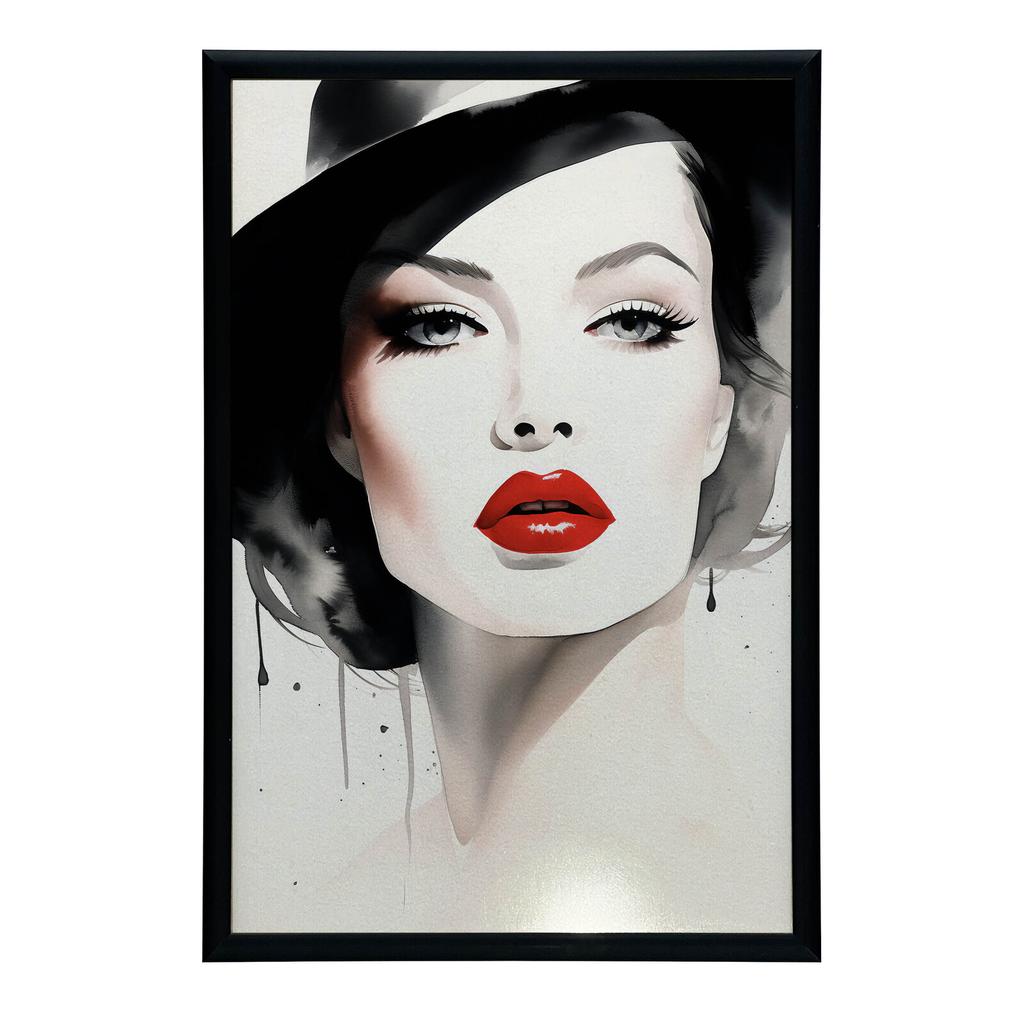 Portrait of Delicacy Portrait of Delicacy, 30X40 Cm, Gold Aluminum Frame, 230 Gsm Matte Paper