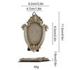 Victoria-Style Retro Resin Photo Frame Ornament - Light Luxury Badge Display Stand for Photo Props