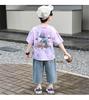 Boys' Summer Short Sleeved Set 2026 New Fashionable Children's Summer Dress Boys' Baby Jeans Two Piece Set Trendy