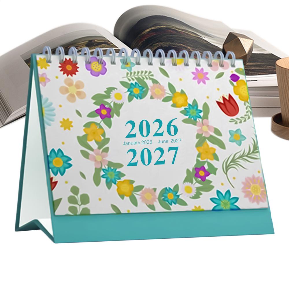 Desktop Calendar 2026 Monthly Daily Weekly Planner Aesthetic 2026-2027 Desktop Calendar For Appointment Agenda Planning Home