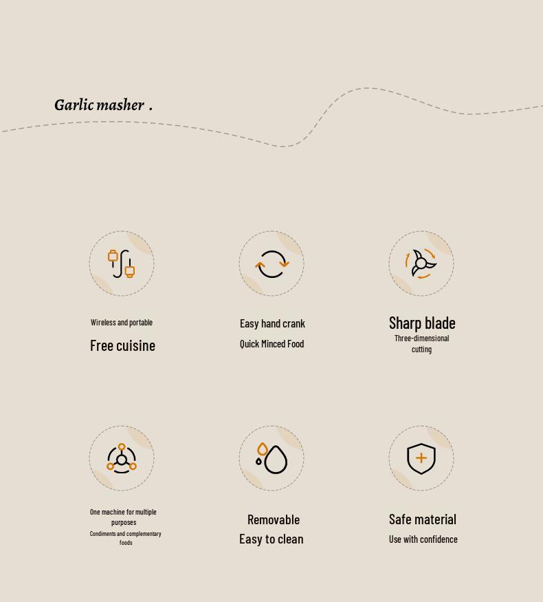Elektrischer & Manueller Knoblauchschneider: Stampfer, Schneider, Zerkleinerer, Zerkleinerer, Handkurbel-Pastenbereiter