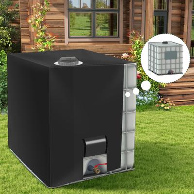 IBC Tote Cover Waterproof 1000 Liter Rainwater Container Rain Dustproof Water Tank Cover Oxford Cloth Outdoors UV Protection