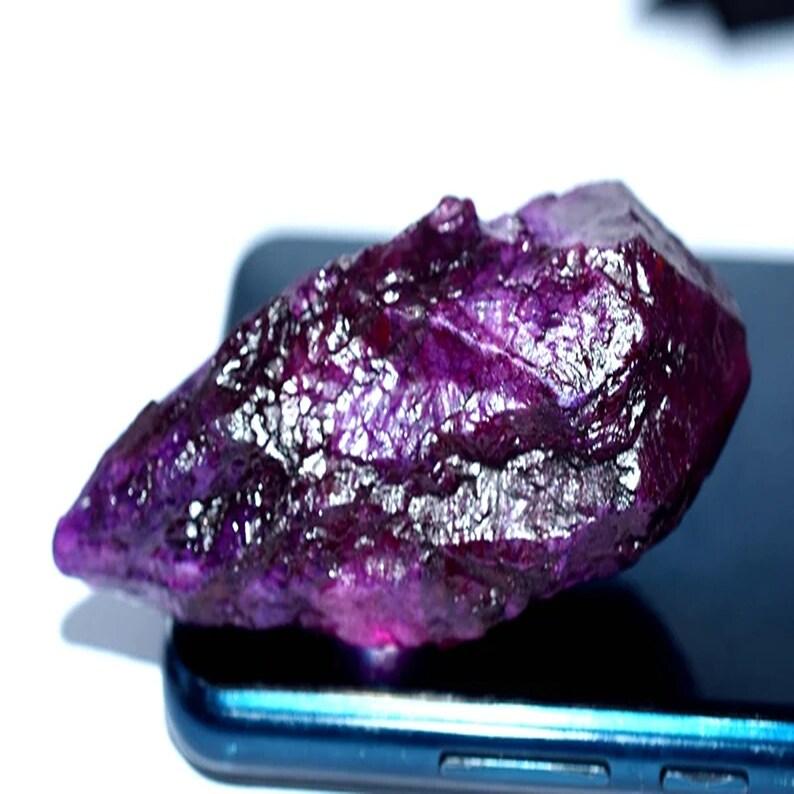 Natural Purple Sapphire Loose Gemstone 1 Kg Uncut Raw Rough September Birthstone for Gem Collections