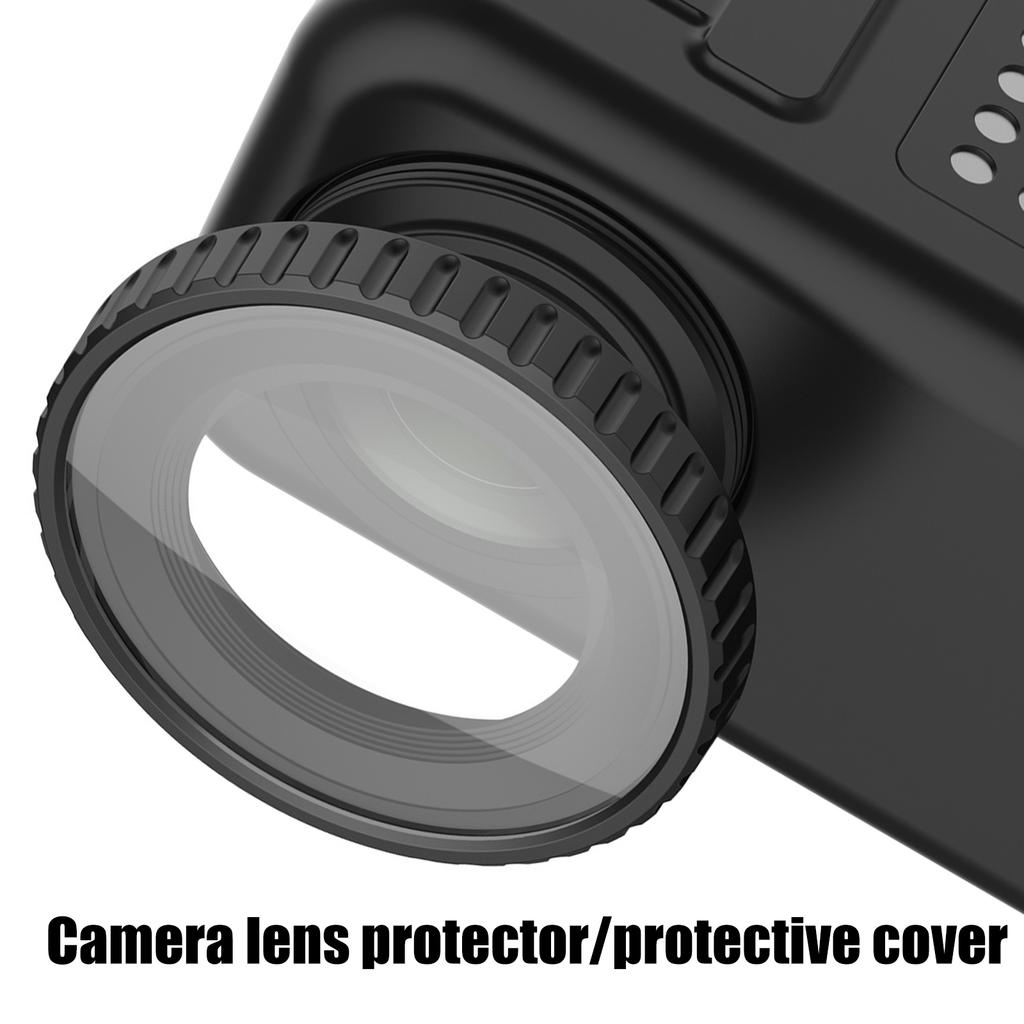 Clear Lens Shield for Cameras Wear Resistant Glass Instants Attachment System Secure Protective Gear