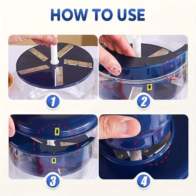 Automatic Fruit Garlic Peeler Machine Electric Grape Peeler Machine w/h Precision Stainless Steel Blade for Kitchen Homemade Jam