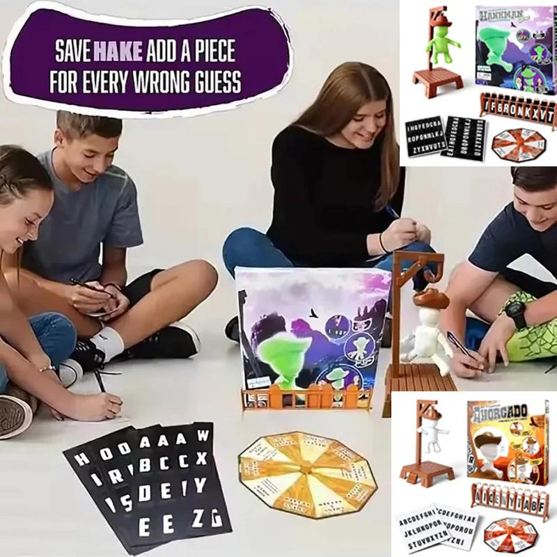 Lustiges magnetisches Galgenmännchen Mystery-Wortspiel 2-Personen-Herausforderungsspiel Magnetisches *&Galgenmännchen Mystery Familien^ Sammelspiel Spielzeug# Weihnachten