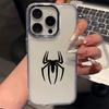 Spider Pattern Phone Case For Iphone 17 Pro Max Air 16 Pro Max 15 Pro 14 13 12 11 17E 16E Transparent Soft Protective Cover