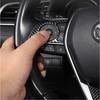 Carbon Fiber Steering Wheel Decor Frame Trim 3PCS For Toyota Camry 2018-2024
