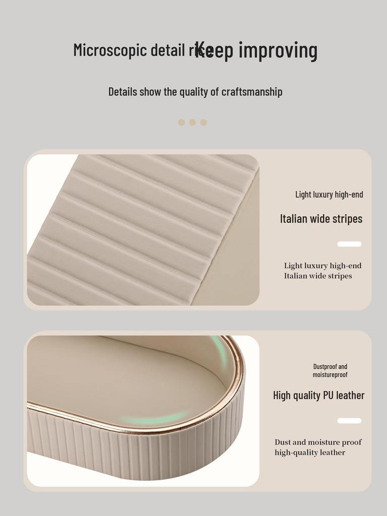 Oval Design Organizer Tray for Keys, Remotes, and Jewelry