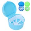 Portable Dental Retainer Box False Teeth Storage Box with Basket Net Container for Travel
