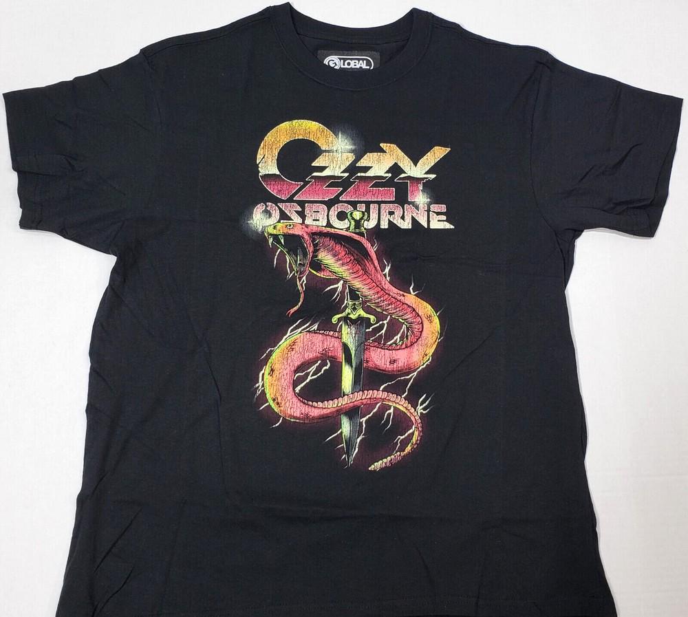 

Ozzy Osbourne Vintage Snake Dagger T-shirt Global Licensed Heavy Metal Men s Tee Unisex T-Shirt L