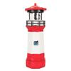 Solar Lighthouse 360 Degree Rotating Lighthouse Decoration Fadeless Resin LED Garden Lighthouse for Balcony Lawn BS38062