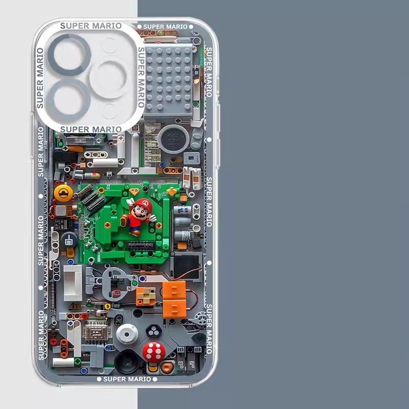 Husă Joc Super Mario Bros Pentru Iphone 15 Pro Max 16 11 14 13 12 X XS XR 7 8 Plus Husă Silicon Funda Transparentă