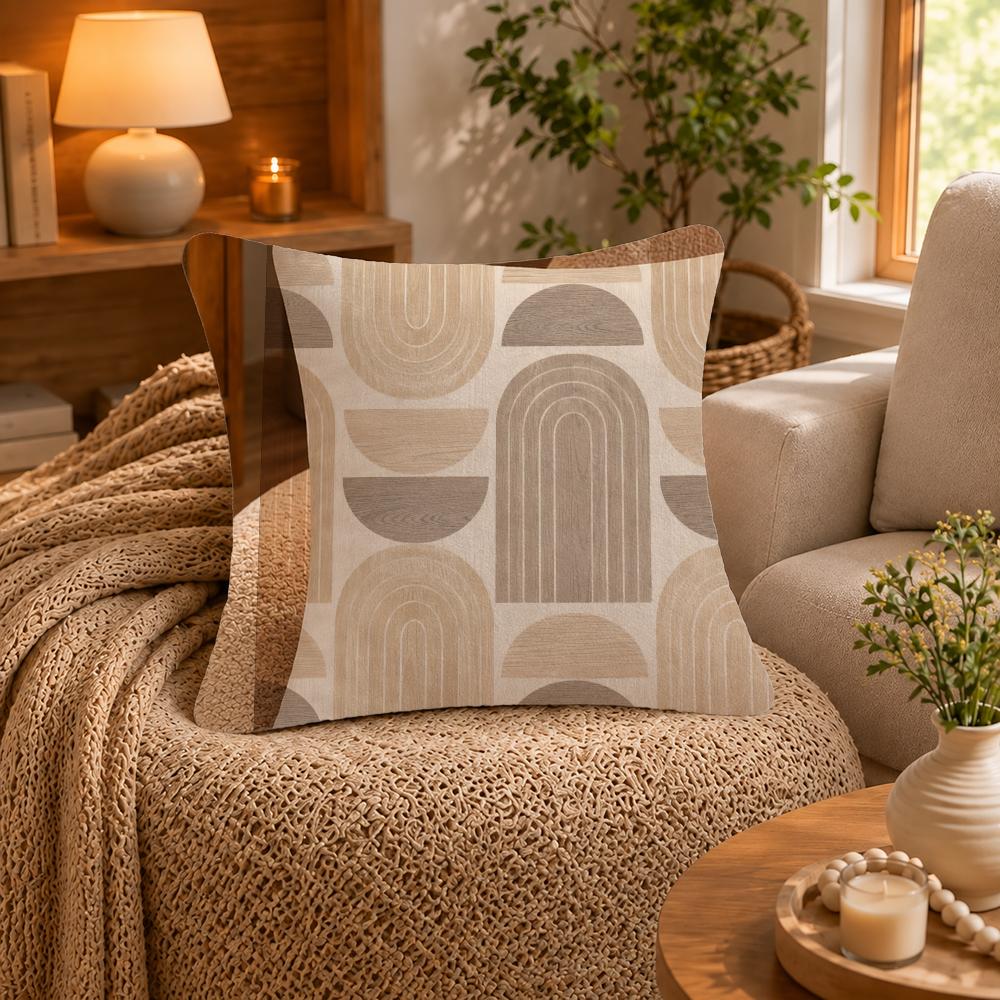 Nordic Natural Texture Cushion Cover Shortplush Cushion Cover Pillowcase Suitable For Sofas Bedrooms And Home Decor