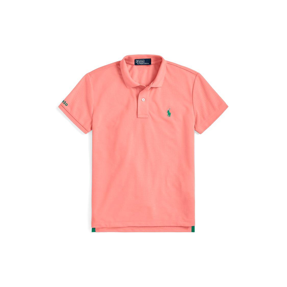 

Женская футболка-поло с коротким рукавом Polo Ralph Lauren с однотонным логотипом, розовая, WMPOKNINCU20274-600 L