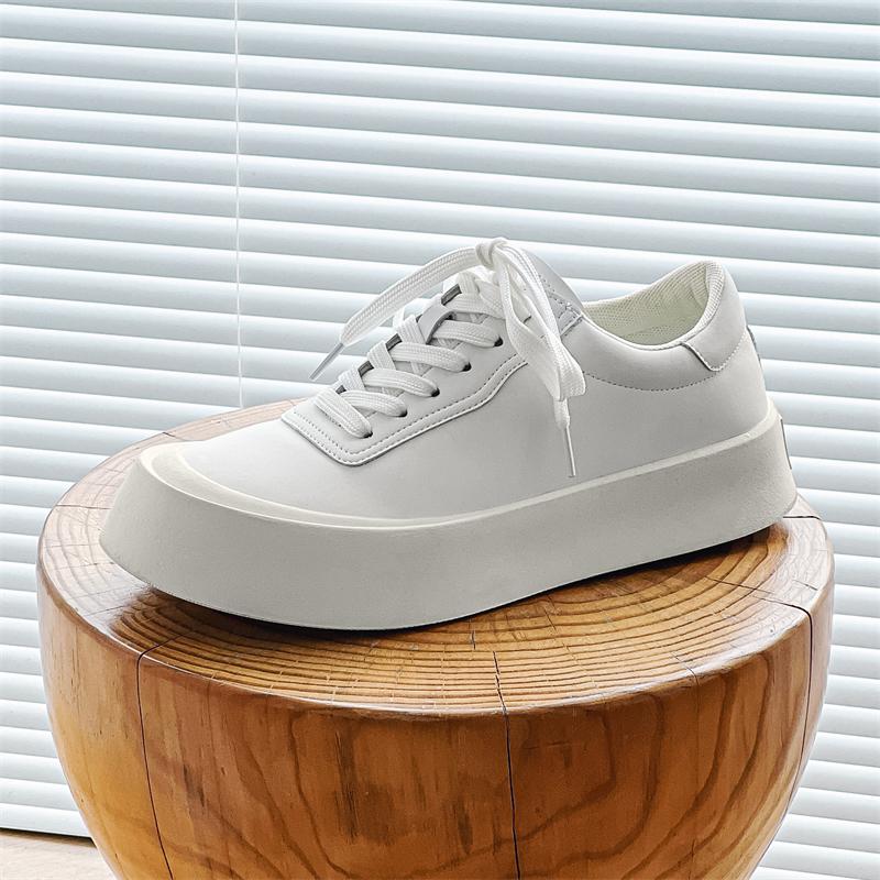 

FashionMen универсальная мужская удобная повседневная обувь для отдыха на открытом воздухе Новое поступление мужские кроссовки мужские туфли на шнуровке кожаные модные прогулочные туфли 44 белый