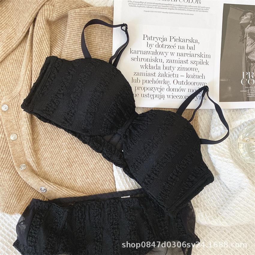 Hot selling small breasts gather underwear women show big pure desire sexy bra cover non-slip invisible wipe