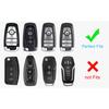 Ford Keychain Cover, Explorer Mustang Escape Edge Lincoln Premium Soft TPU Fully Protected Key Case Remote Key Holder