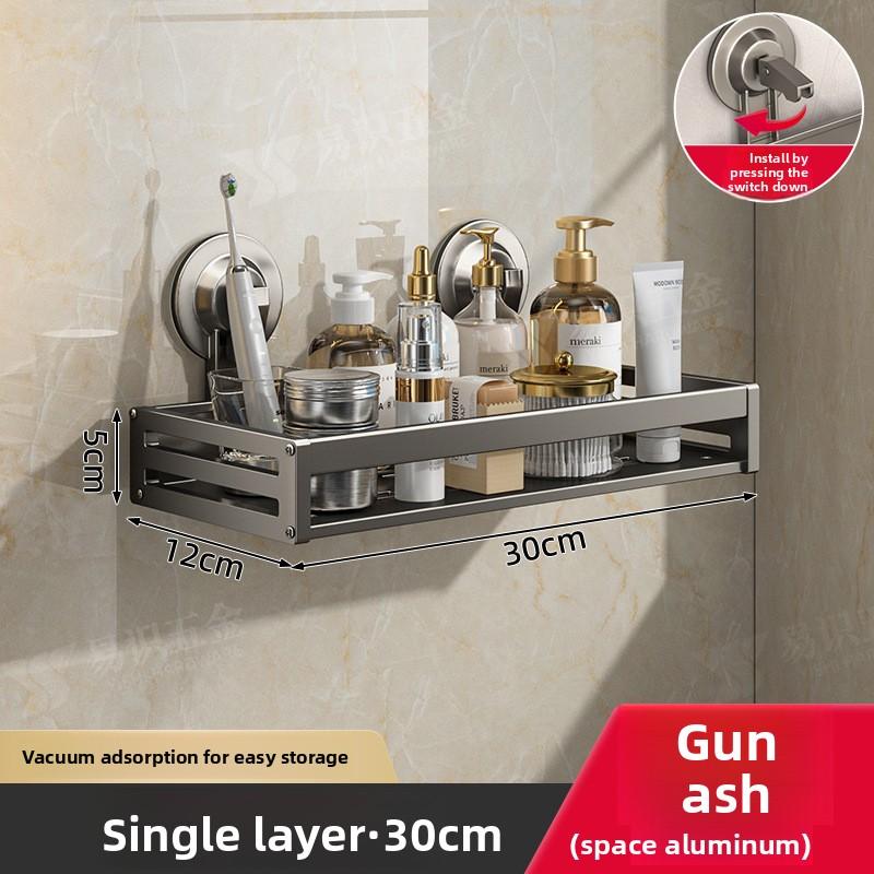 Bathroom Shelf Toilet Suction Cup Wash Rack Bathroom Dormitory Toilet Toothbrush Toiletries